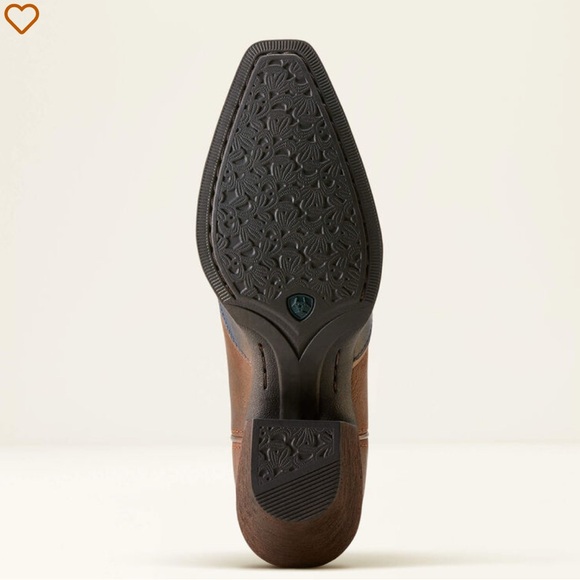 Ariat Bravery Western Boot DUSTED FRESH DENIM/SASSY BROWN- festival concert work - Picture 4 of 7